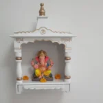 Wooden Pooja Mandir Stand For Home | Temple with Legs (PAYA) 3 WOOMDECOR MANDIR PAYA 2