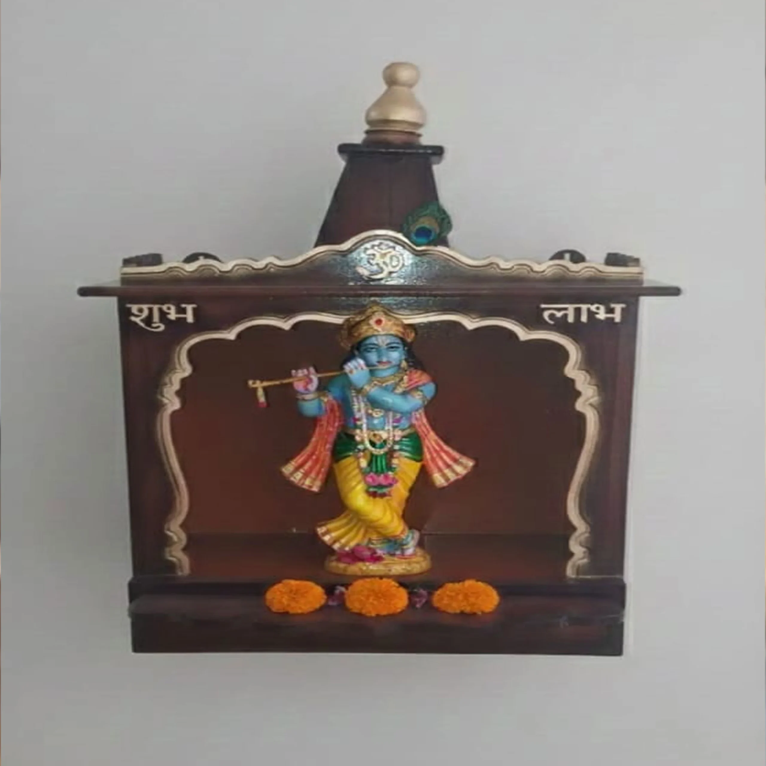 Buy Wooden Pooja Mandir Base (Sada) - Wooden Temple For Home