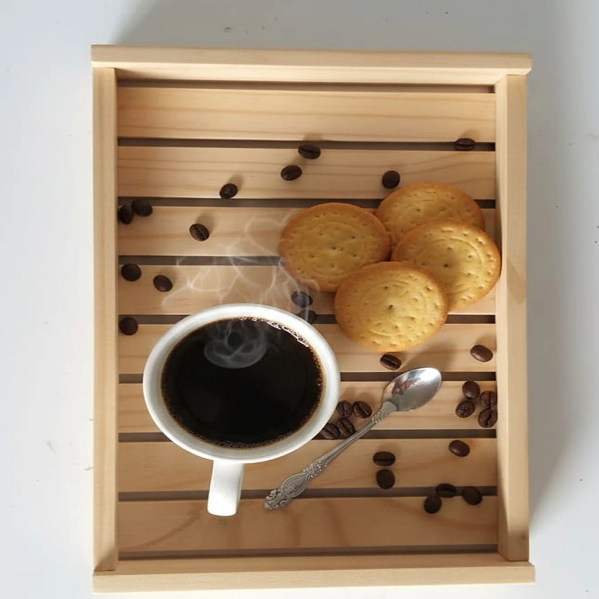 Elevate Your Workspace with the Ergonomic Primum Pine Wood strep Tray