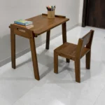 Teak Wood Study Table with Chair - For Ages 3-8 Years - Ergonomic Design 5 WOOMDECOR STUDY TEBAL 3 T0 8 YEAR CHILD 5