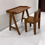 Teak Wood Study Table with Chair - For Ages 9-12 Years - Premium Sagwan 3 WOOMDECOR STUDY TEBAL 8 T0 13 YEAR CHILD 4