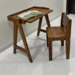 Teak Wood Study Table with Chair - For Ages 9-12 Years - Premium Sagwan 5 WOOMDECOR STUDY TEBAL 8 T0 13 YEAR CHILD 4