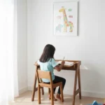 Teak Wood Study Table with Chair - For Ages 9-12 Years - Premium Sagwan 4 WOOMDECOR STUDY TEBAL 8 T0 13 YEAR CHILD 4
