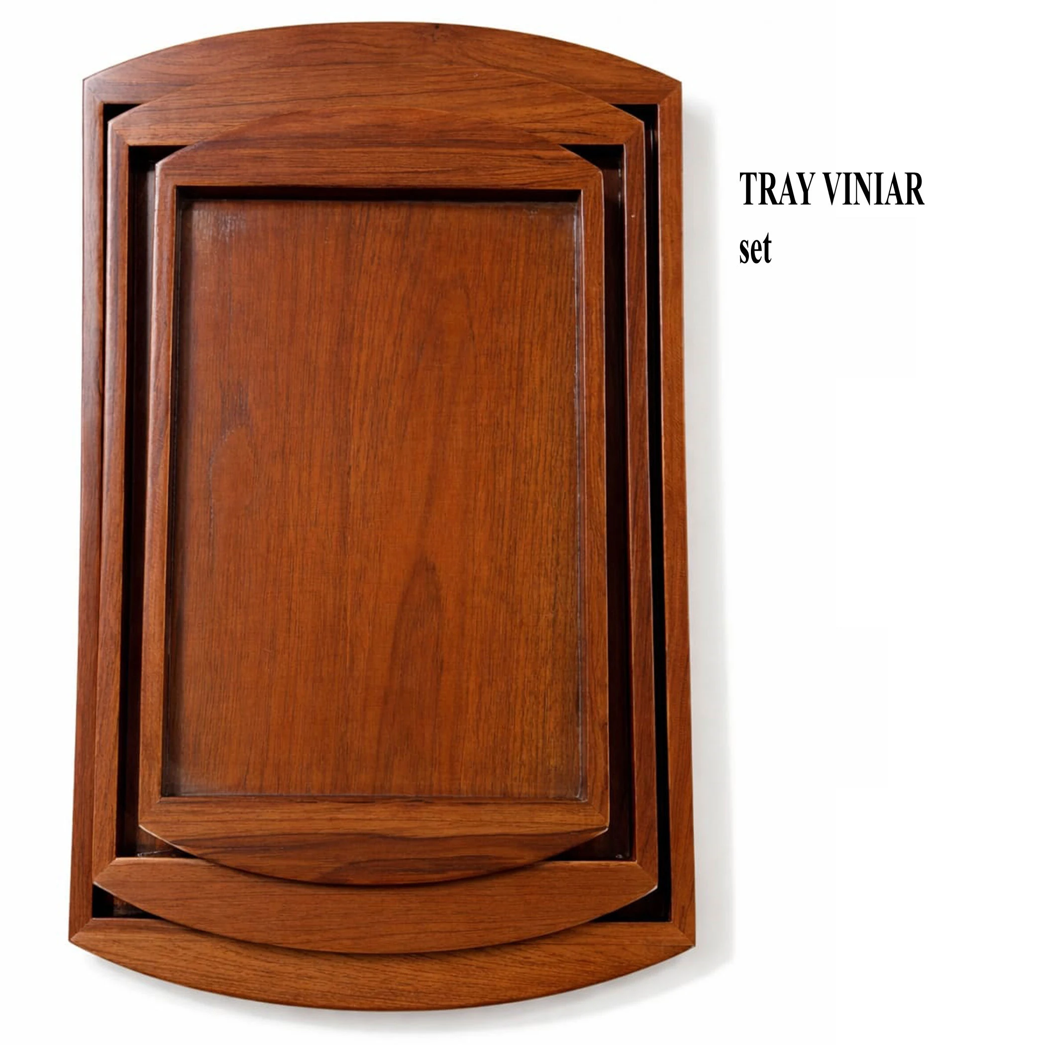 WOOMDECOR VINIAR WOODAN TRAY 3
