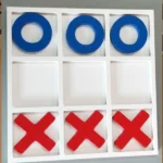 Wooden XOXO Tic-Tac-Toe Game - Premium Handcrafted Kids Toy 3 WOOMDECOR XOXO GAME 2