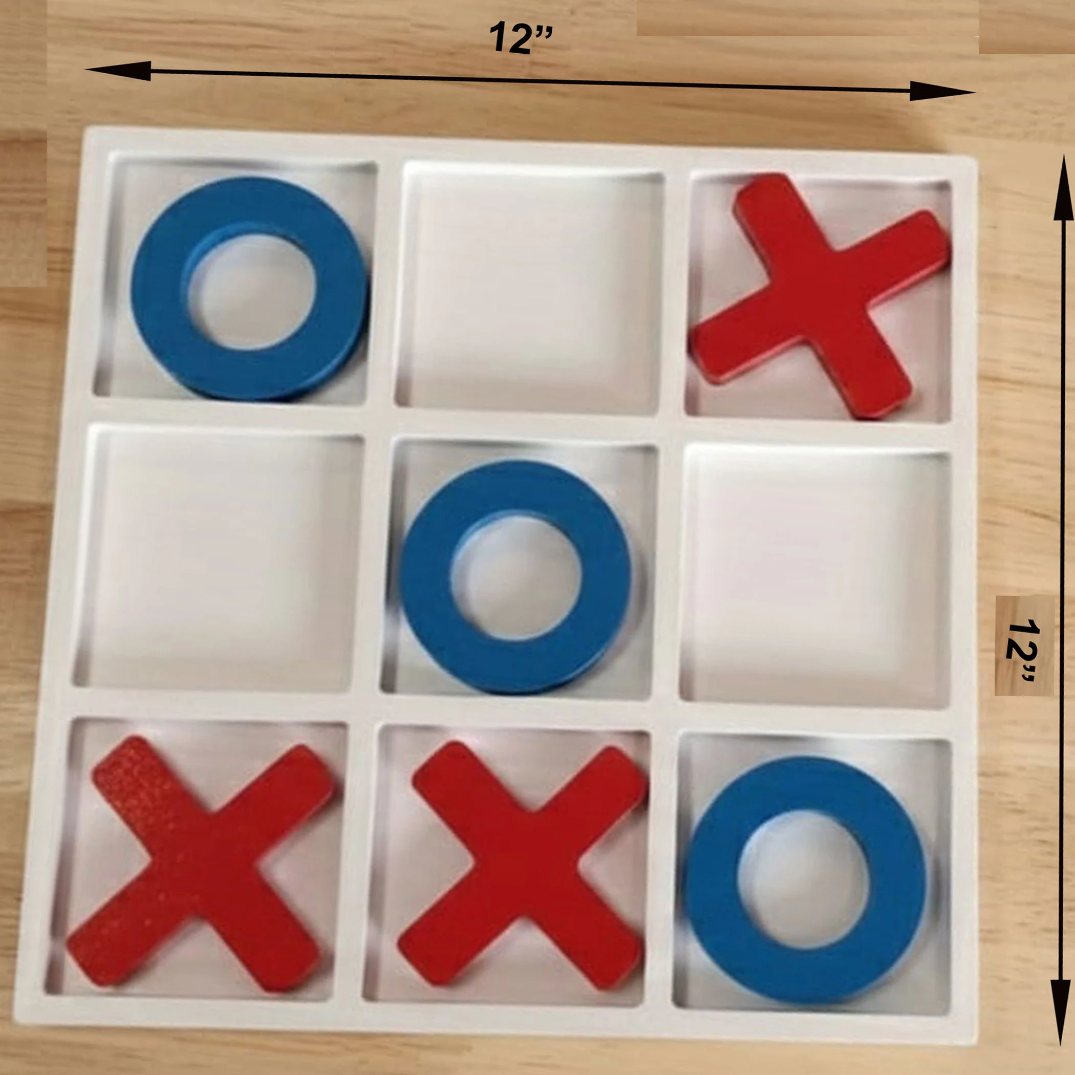 Wooden XOXO Tic-Tac-Toe Game - Premium Handcrafted Kids Toy