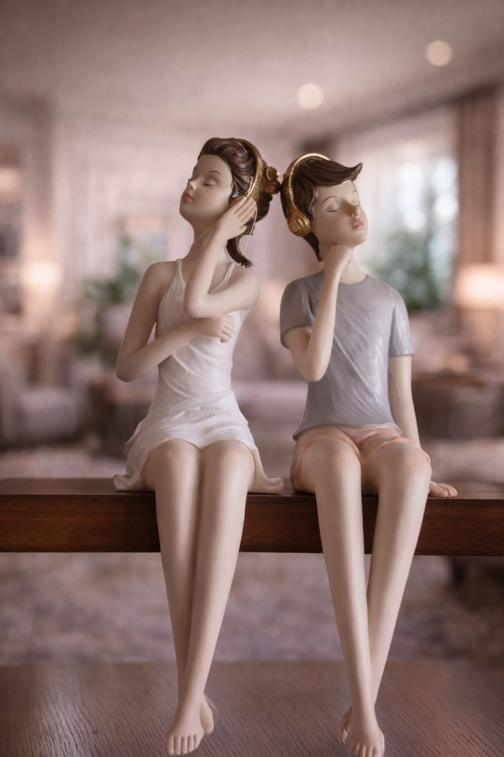 Elevate Your Homedecor with cute loving couple with headphones