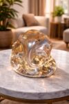 Crystal Glass Ganesha Idol for Home - Premium Decorative Ganesh Statue