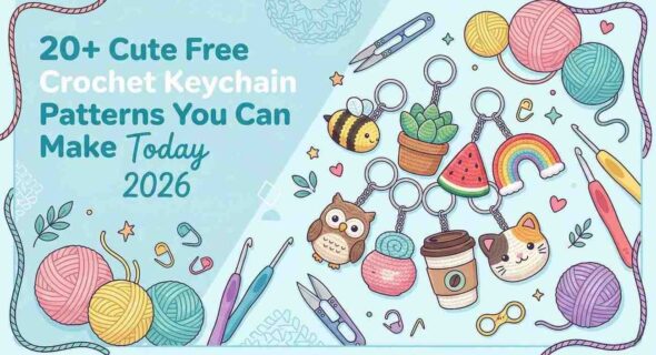 20+ Cute Free Crochet Keychain Patterns You Can Make Today
