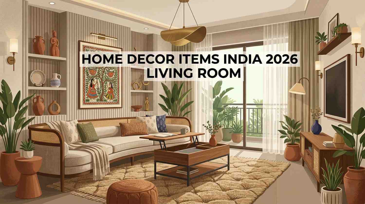 home decor items India 2026 living room